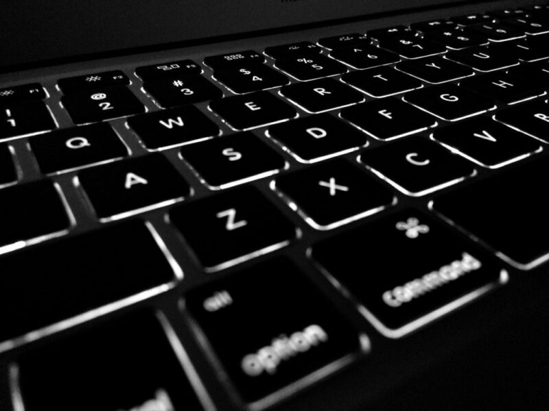 Nahaufnahme einer Computertastatur