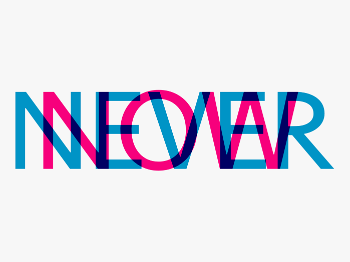 Kontrastierendes Wortpaar: Now und Never